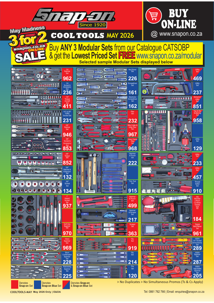 Snap-on Cool Tools May 2026