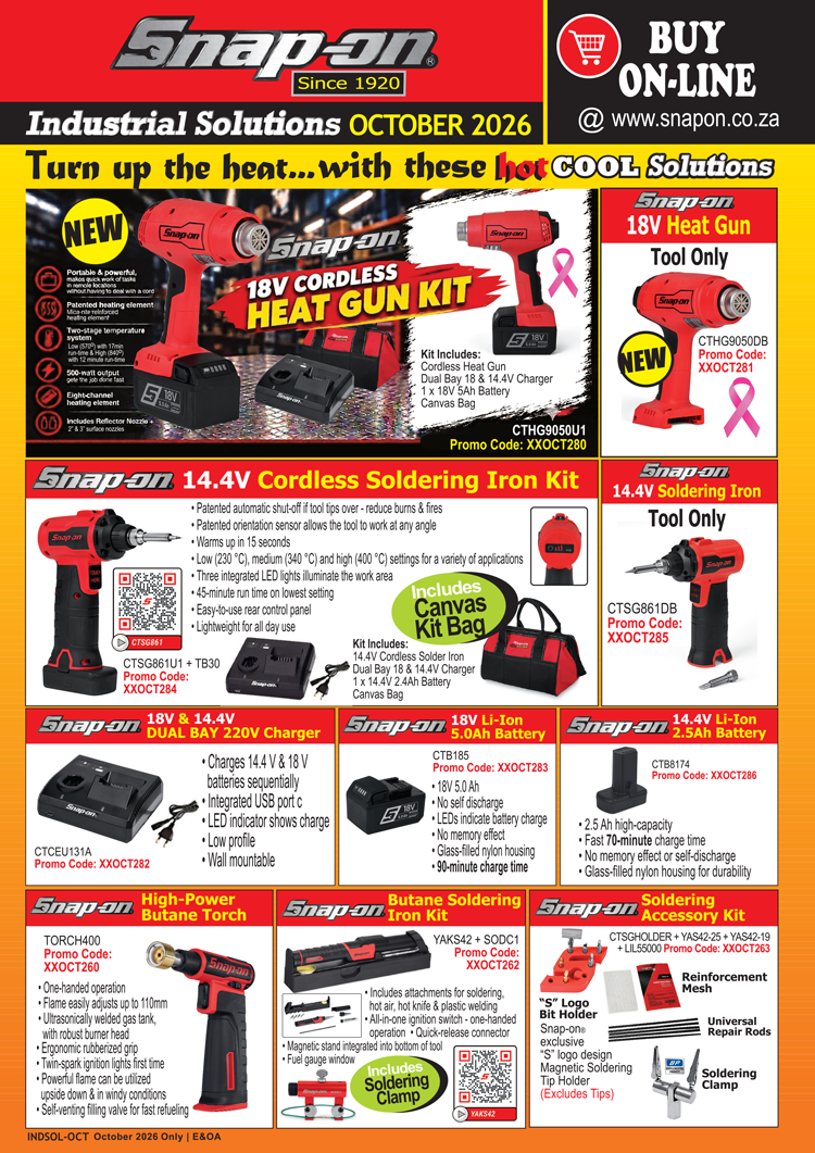 Snap-on Industrial Solutions Brochure October 2026